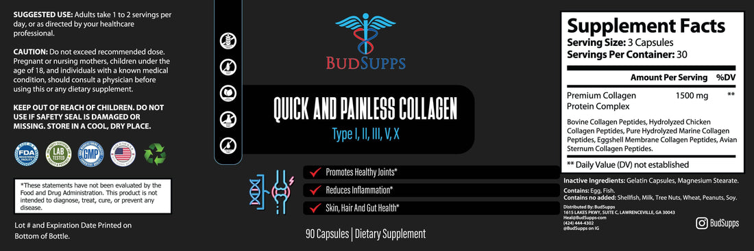 Quick Collagen (I,II,III,V,X Capsules)