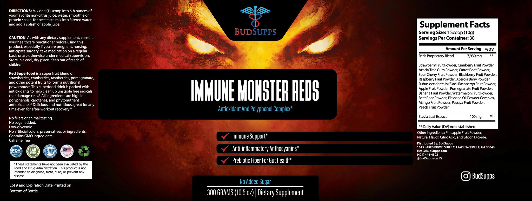 Monster Reds (Antioxidant And Phenol Complex)